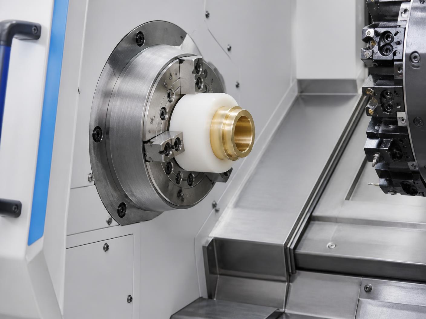 Torneamento CNC de eixo em inox